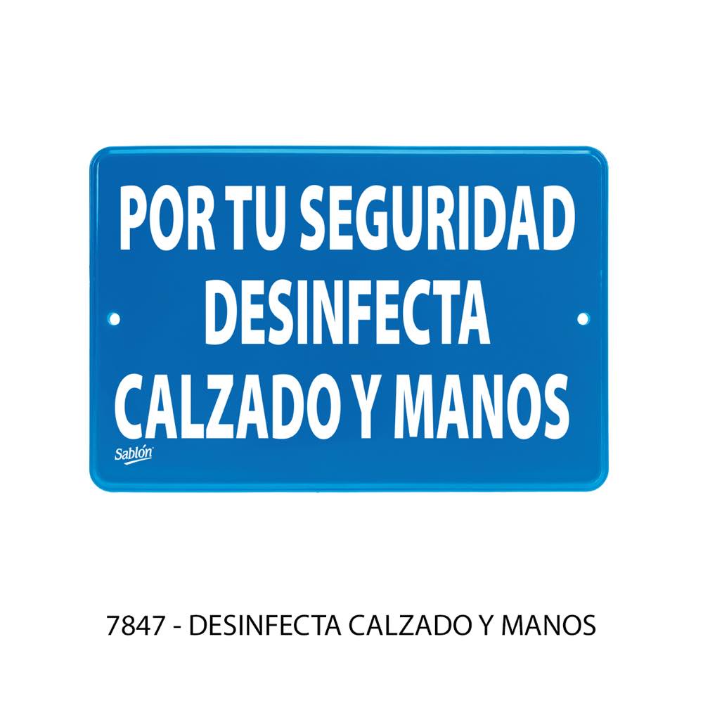 SENAL DE DESINFECTA CALZADO Y MANOS 7847